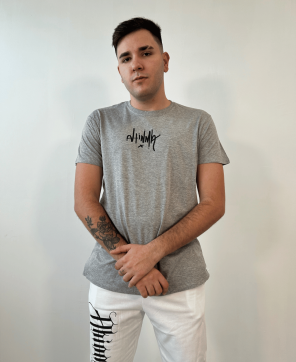 Camiseta Gris Ahinma Rebel Negro