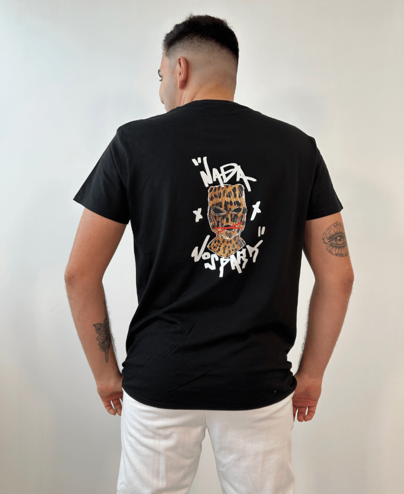 Camiseta Negra Ahinma Rebel Animal Print