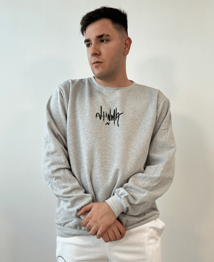 Sudadera Gris Ahinma Rebel Negro