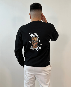 Sudadera Negra Ahinma Rebel Animal Print
