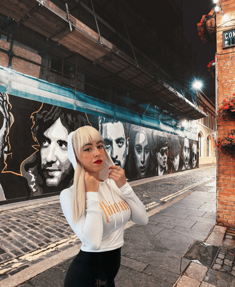 Chándal Con Capucha Ahinma Little Haiti Blanco