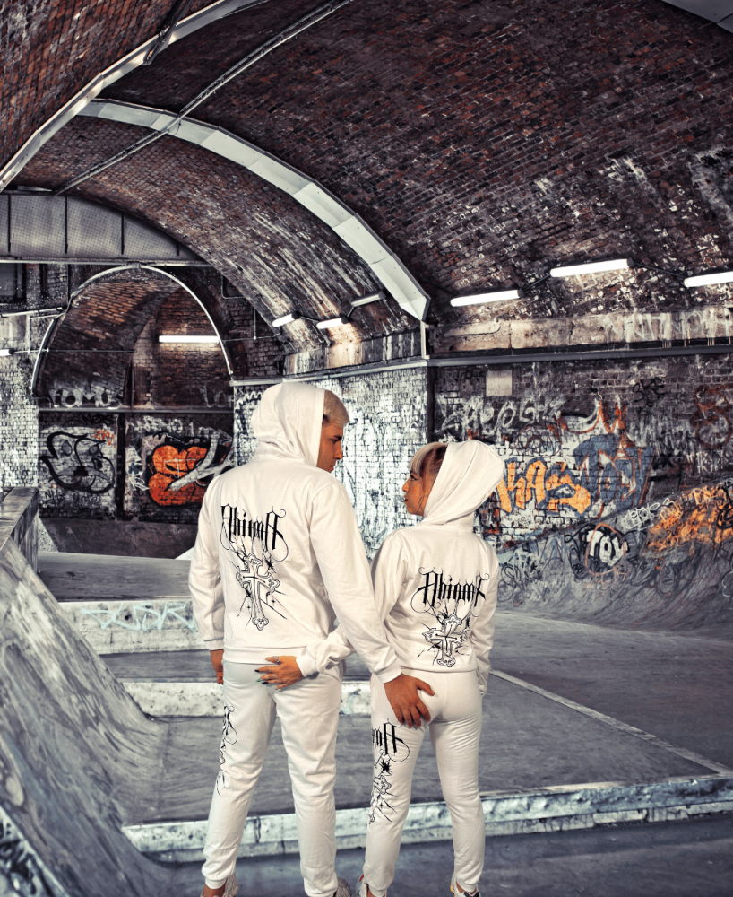 Chándal Con Capucha Ahinma  Compton Blanco