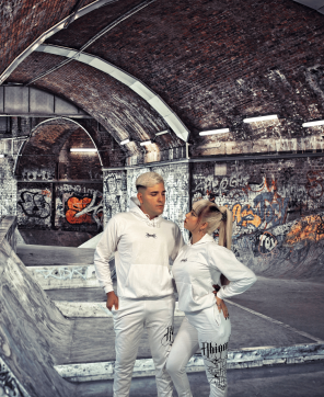 Chándal Con Capucha Ahinma  Compton Blanco