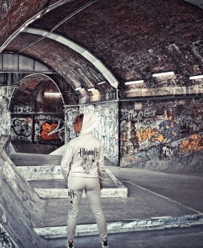 Chándal Con Capucha Ahinma  Compton Blanco