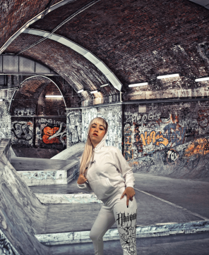 Chándal Con Capucha Ahinma  Compton Blanco