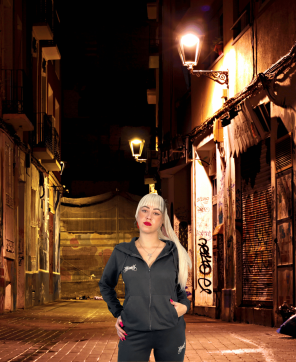 Chándal Con Cremallera Ahinma Liberty City Negro