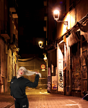 Chándal Con Cremallera Ahinma Liberty City Negro