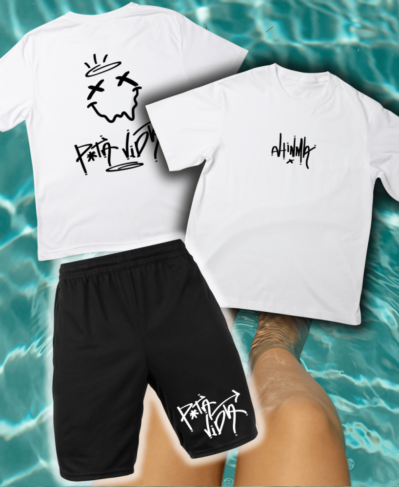 Conjunto de Verano Ahinma P*ta Vida Blanco