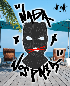 Conjunto de Verano Ahinma Nada Nos Para Negro/Blanco