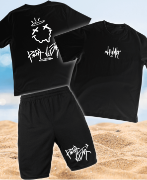 Conjunto de Verano Ahinma P*ta Vida Negro