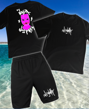 Conjunto de Verano Ahinma Nada Nos Para Fucsia-Negro