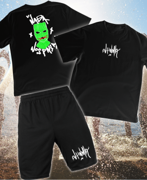 Conjunto de Verano Ahinma Nada Nos Para Verde-Negro