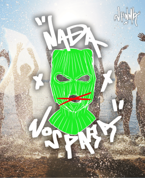 Conjunto de Verano Ahinma Nada Nos Para Verde-Negro