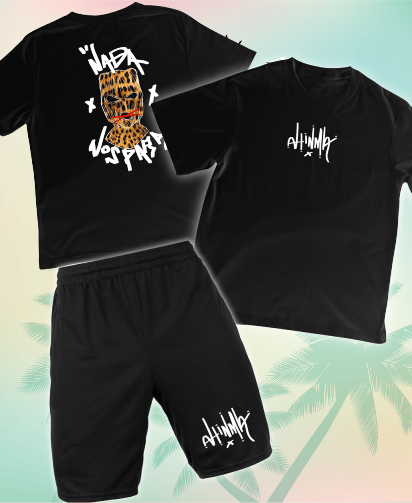 Conjunto de Verano Ahinma Nada Nos Para Animal Print-Negro