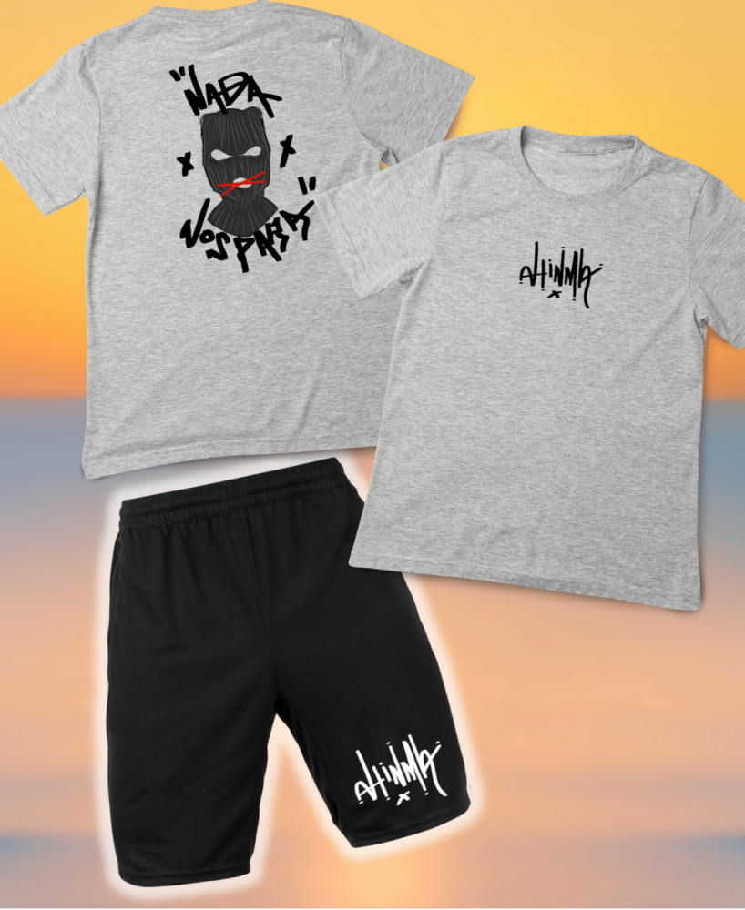 Conjunto de Verano Ahinma Nada Nos Para Negro-Gris